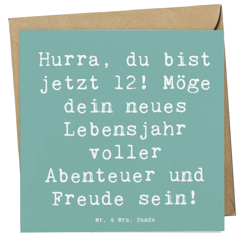 Deluxe Karte Spruch 12. Geburtstag Hochzeitskarte, Hochwertige Grußkarte, Einladungskarte, Karte, Grußkarte, Glückwunschkarte, Geburtstagskarte, Hochwertige Klappkarte, Klappkarte, Geburtstag, Geburtstagsgeschenk, Geschenk