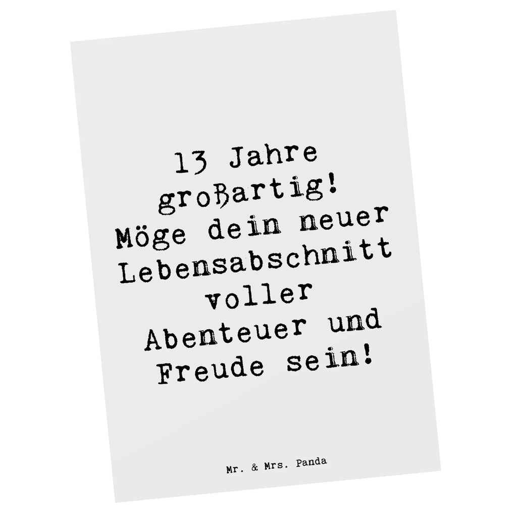 Postkarte Spruch 13. Geburtstag Freude Einladung, Geschenkkarte, Karte, Einladung Geburtstag, Dankeskarte, Grußkarte, Ansichtskarten, Einladungskarten Geburtstag, Postkarte, Ansichtskarte, Einladungskarte, Geburtstagskarte, Geburtstag, Geburtstagsgeschenk, Geschenk