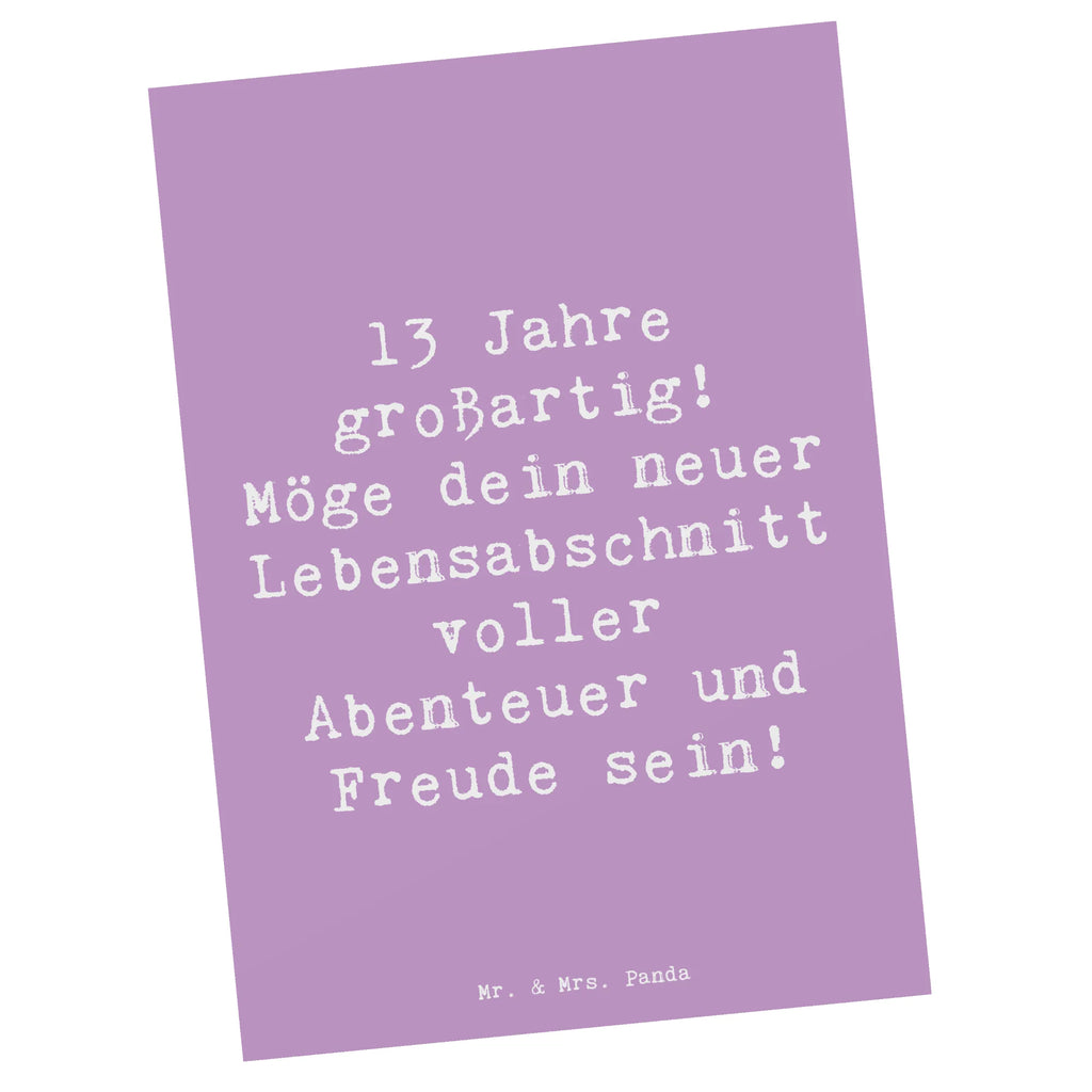 Postkarte Spruch 13. Geburtstag Freude Einladung, Geschenkkarte, Karte, Einladung Geburtstag, Dankeskarte, Grußkarte, Ansichtskarten, Einladungskarten Geburtstag, Postkarte, Ansichtskarte, Einladungskarte, Geburtstagskarte, Geburtstag, Geburtstagsgeschenk, Geschenk