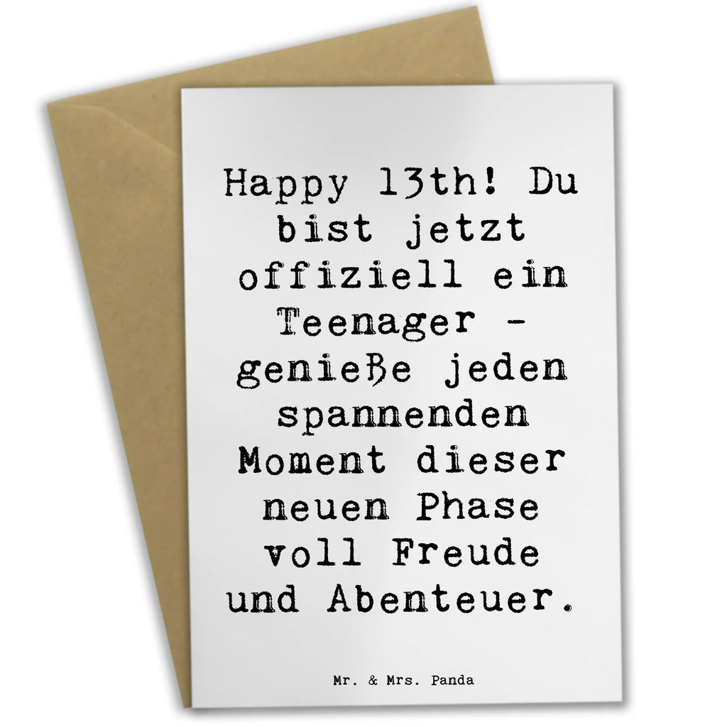 Grußkarte Spruch 13. Geburtstag Hochzeitskarte, Geburtstagskarte, Karte, Einladungskarte, Klappkarte, Ansichtskarten, Grußkarte, Glückwunschkarte, Geburtstag, Geburtstagsgeschenk, Geschenk