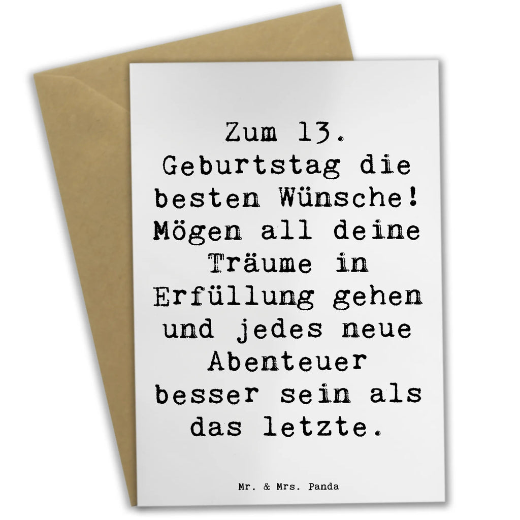 Grußkarte Spruch 13. Geburtstag Wünsche Klappkarte, Geburtstagskarte, Karte, Einladungskarte, Ansichtskarten, Grußkarte, Hochzeitskarte, Glückwunschkarte, Geburtstag, Geburtstagsgeschenk, Geschenk