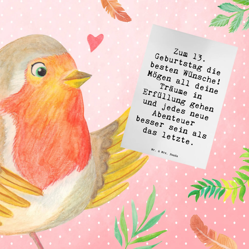 Grußkarte Spruch 13. Geburtstag Wünsche Klappkarte, Geburtstagskarte, Karte, Einladungskarte, Ansichtskarten, Grußkarte, Hochzeitskarte, Glückwunschkarte, Geburtstag, Geburtstagsgeschenk, Geschenk