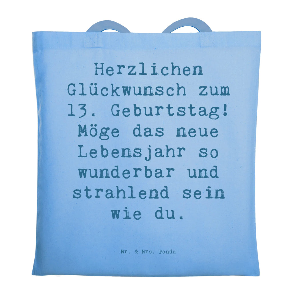 Tragetasche Spruch 13. Geburtstag Schultertasche, Einkaufstasche, Beuteltasche, Shopper, Laptoptasche, Umhängetasche, Strandtasche, Beutel, Stoffbeutel, Jutetasche, Tasche, Badetasche, Tragetasche, Einkaufstüte, Stofftasche, Jutebeutel, Geburtstag, Geburtstagsgeschenk, Geschenk