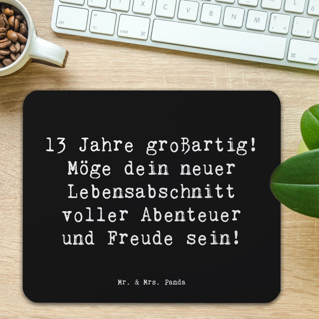 Mauspad Spruch 13. Geburtstag Freude Arbeitszimmer, Mausunterlage, Designer Mauspad, PC Zubehör, Einzigartiges Mauspad, Büroausstattung, Mauspad, Computer zubehör, Mousepad, Mauspad Büro, Geburtstag, Geburtstagsgeschenk, Geschenk