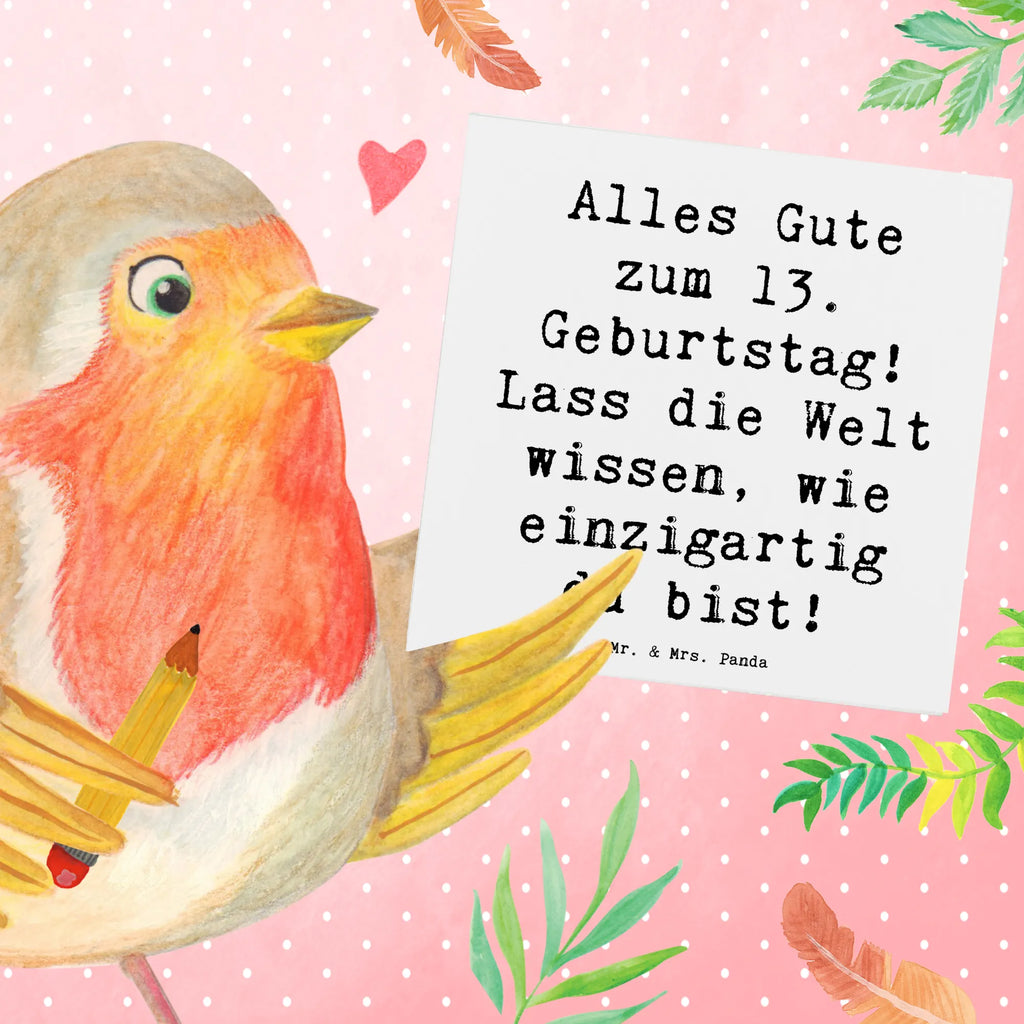 Deluxe Karte Spruch 13. Geburtstag Glückwunschkarte, Klappkarte, Karte, Hochwertige Grußkarte, Grußkarte, Hochzeitskarte, Hochwertige Klappkarte, Geburtstagskarte, Einladungskarte, Geburtstag, Geburtstagsgeschenk, Geschenk