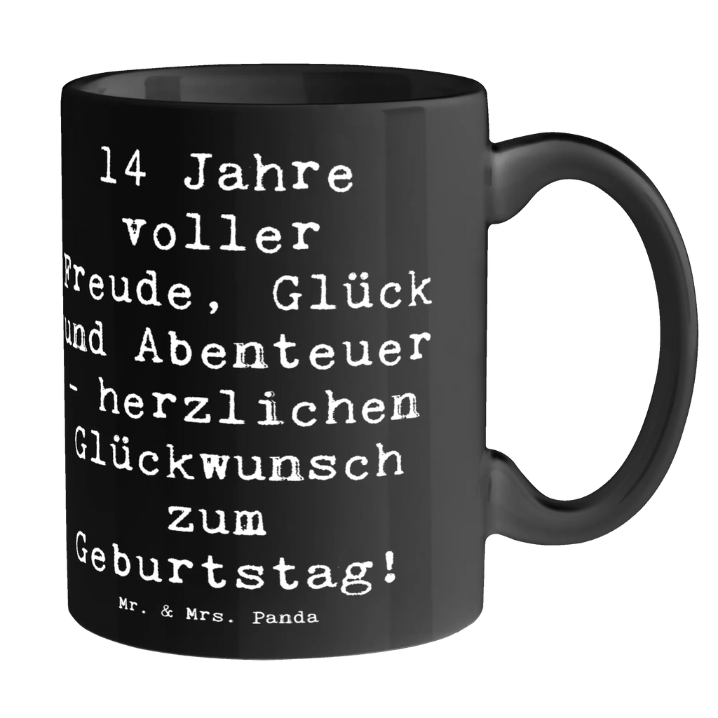 Tasse Spruch 14. Geburtstag Freude Kaffeetasse, Geschenktasse, Porzellantasse, Tasse mit Zitaten, Teetasse, Keramiktasse, Tasse mit Motiven, Tasse, Bürotasse, Geburtstag, Geburtstagsgeschenk, Geschenk