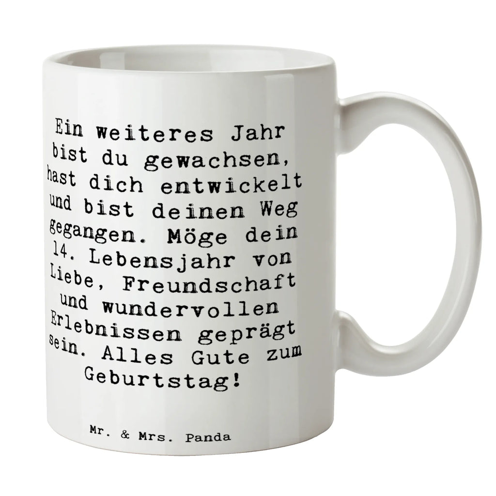 Tasse Spruch 14. Geburtstag Porzellantasse, Bürotasse, Tasse, Teetasse, Keramiktasse, Tasse mit Motiven, Geschenktasse, Tasse mit Zitaten, Kaffeetasse, Geburtstag, Geburtstagsgeschenk, Geschenk