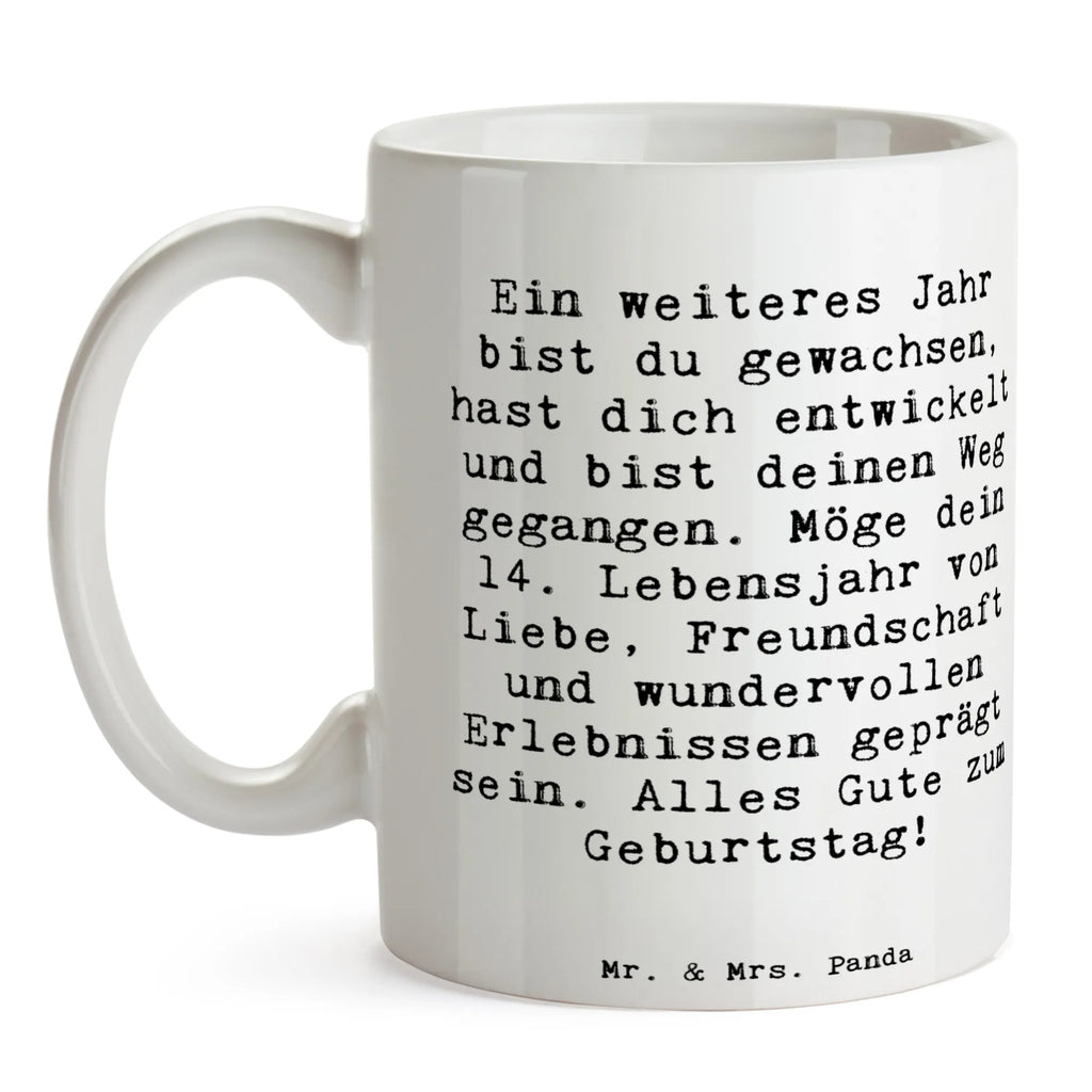 Tasse Spruch 14. Geburtstag Porzellantasse, Bürotasse, Tasse, Teetasse, Keramiktasse, Tasse mit Motiven, Geschenktasse, Tasse mit Zitaten, Kaffeetasse, Geburtstag, Geburtstagsgeschenk, Geschenk