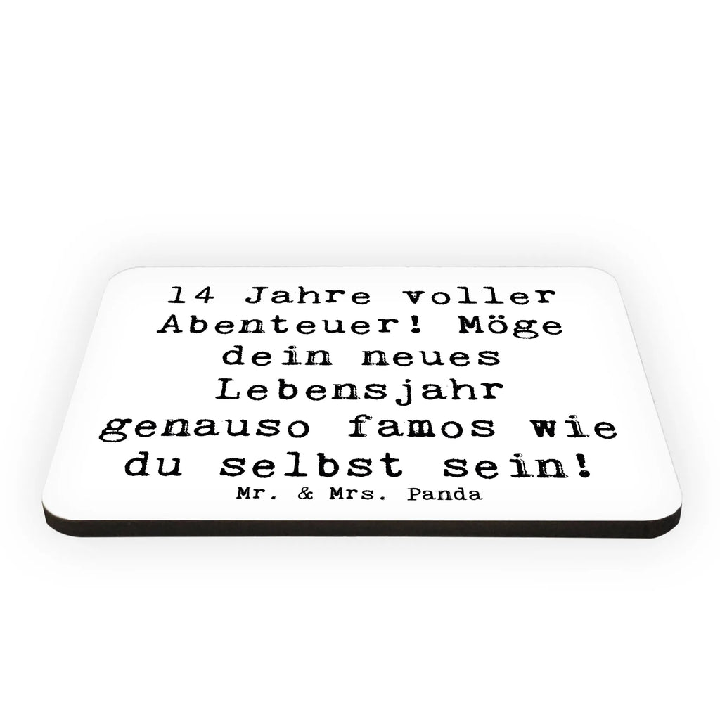 Magnet Spruch 14. Geburtstag Abenteuer Notiz Magnet, Kühlschrank Dekoration, Pinnwandmagnet, Dekomagnet, Whiteboard Magnet, Kühlschrankmagnet, Souvenir Magnet, Motivmagnete, Geburtstag, Geburtstagsgeschenk, Geschenk