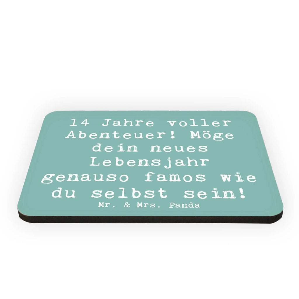 Magnet Spruch 14. Geburtstag Abenteuer Notiz Magnet, Kühlschrank Dekoration, Pinnwandmagnet, Dekomagnet, Whiteboard Magnet, Kühlschrankmagnet, Souvenir Magnet, Motivmagnete, Geburtstag, Geburtstagsgeschenk, Geschenk
