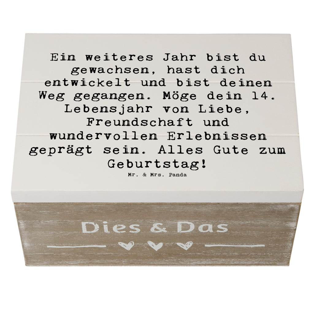 Holzkiste Spruch 14. Geburtstag Erinnerungsbox, Holzkiste, Geschenkdose, Schatzkiste, Schatulle, XXL, Truhe, Dekokiste, Aufbewahrungsbox, Erinnerungskiste, Kiste, Geschenkbox, Geburtstag, Geburtstagsgeschenk, Geschenk
