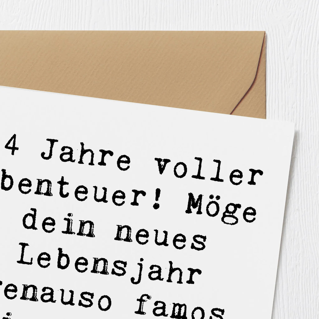 Deluxe Card Saying 14 Jahre voller Abenteuer! Möge dein neues Lebensjahr genauso famos wie du selbst sein! Glückwunschkarte, Hochwertige Klappkarte, Hochwertige Grußkarte, Klappkarte, Geburtstagskarte, Hochzeitskarte, Karte, Einladungskarte, Grußkarte, Geburtstag, Geburtstagsgeschenk, Geschenk