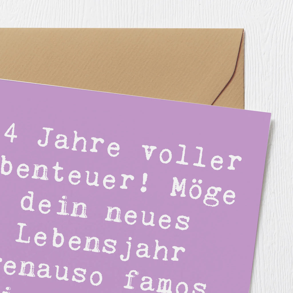 Deluxe Card Saying 14 Jahre voller Abenteuer! Möge dein neues Lebensjahr genauso famos wie du selbst sein! Glückwunschkarte, Hochwertige Klappkarte, Hochwertige Grußkarte, Klappkarte, Geburtstagskarte, Hochzeitskarte, Karte, Einladungskarte, Grußkarte, Geburtstag, Geburtstagsgeschenk, Geschenk