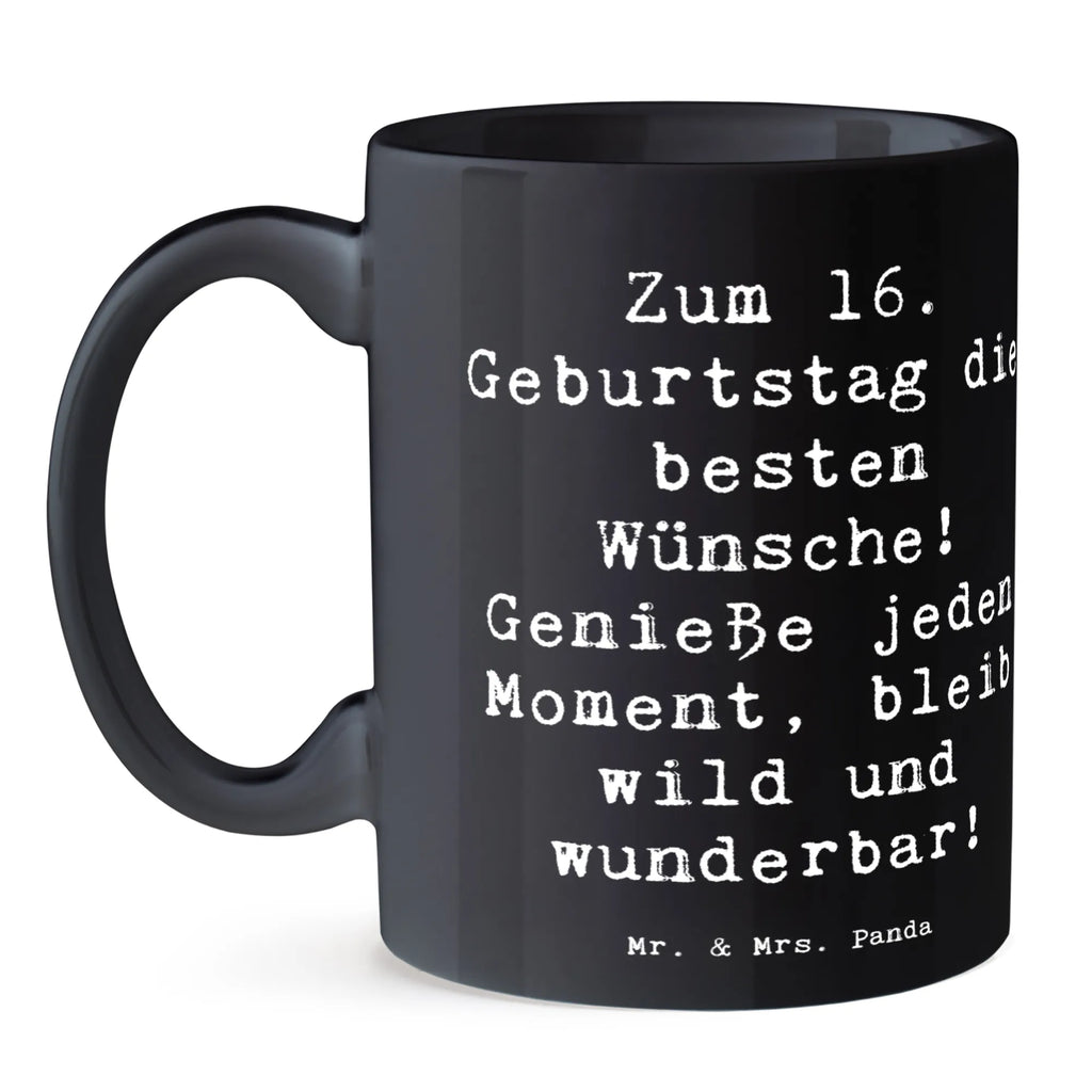 Tasse Spruch 16. Geburtstag Glück Kaffeetasse, Tasse mit Motiven, Tasse mit Zitaten, Porzellantasse, Keramiktasse, Tasse, Geschenktasse, Teetasse, Bürotasse, Geburtstag, Geburtstagsgeschenk, Geschenk