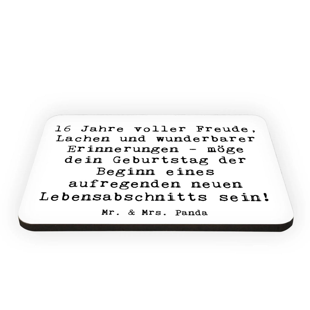 Magnet Saying 16 Jahre voller Freude, Lachen und wunderbarer Erinnerungen - möge dein Geburtstag der Beginn eines aufregenden neuen Lebensabschnitts sein! Notiz Magnet, Kühlschrankmagnet, Whiteboard Magnet, Pinnwandmagnet, Dekomagnet, Kühlschrank Dekoration, Motivmagnete, Souvenir Magnet, Geburtstag, Geburtstagsgeschenk, Geschenk