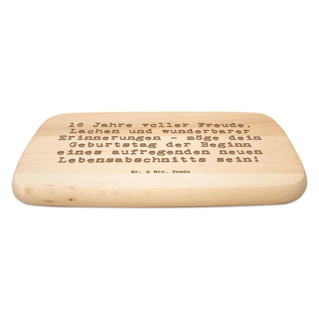 Śniadaniowa deska Przysłowie 16 Jahre voller Freude, Lachen und wunderbarer Erinnerungen - möge dein Geburtstag der Beginn eines aufregenden neuen Lebensabschnitts sein! Urodziny, prezent urodzinowy, prezent