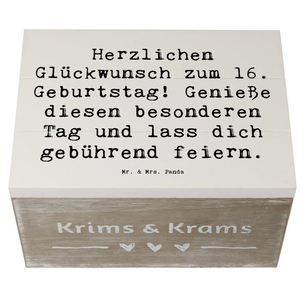 Holzkiste Spruch 16. Geburtstag Schatulle, Dekokiste, Holzkiste, Kiste, XXL, Geschenkdose, Erinnerungskiste, Erinnerungsbox, Truhe, Schatzkiste, Geschenkbox, Aufbewahrungsbox, Geburtstag, Geburtstagsgeschenk, Geschenk