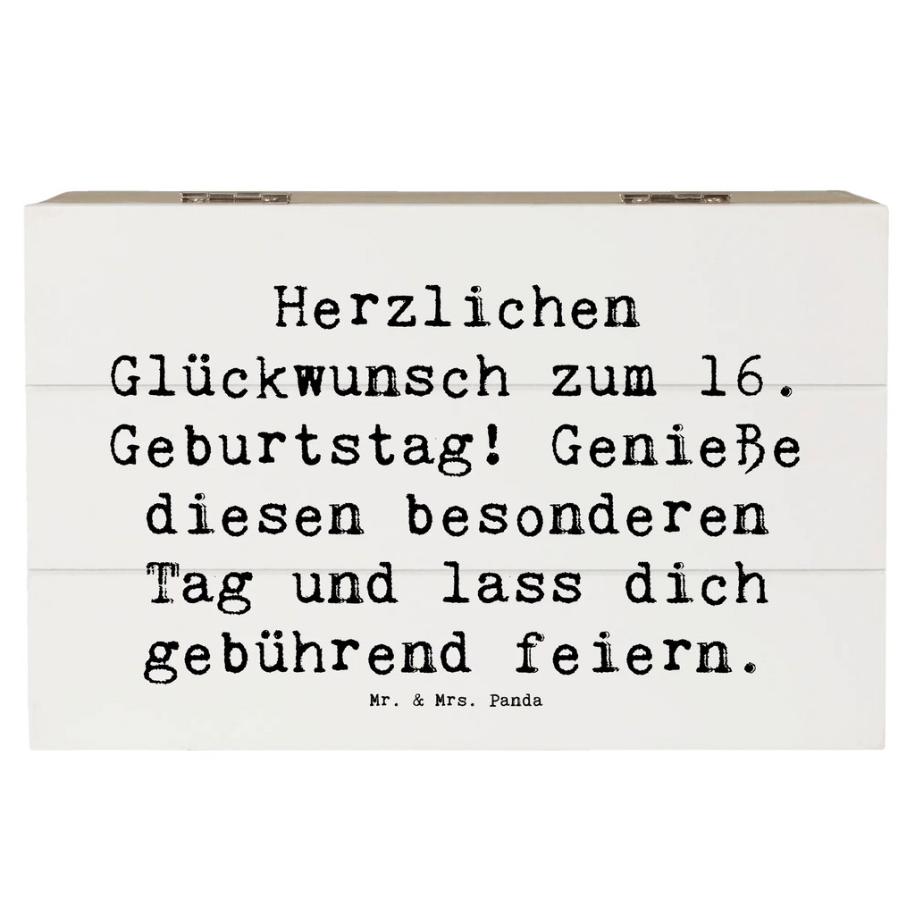 Holzkiste Spruch 16. Geburtstag Schatulle, Dekokiste, Holzkiste, Kiste, XXL, Geschenkdose, Erinnerungskiste, Erinnerungsbox, Truhe, Schatzkiste, Geschenkbox, Aufbewahrungsbox, Geburtstag, Geburtstagsgeschenk, Geschenk