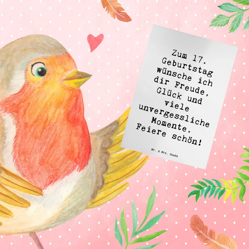 Grußkarte Spruch 17. Geburtstag Karte, Ansichtskarten, Glückwunschkarte, Klappkarte, Geburtstagskarte, Einladungskarte, Grußkarte, Hochzeitskarte, Geburtstag, Geburtstagsgeschenk, Geschenk