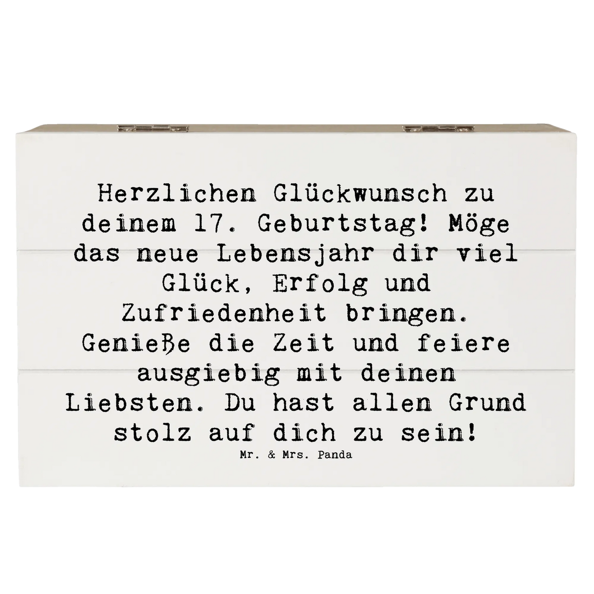 Holzkiste Spruch 17. Geburtstag