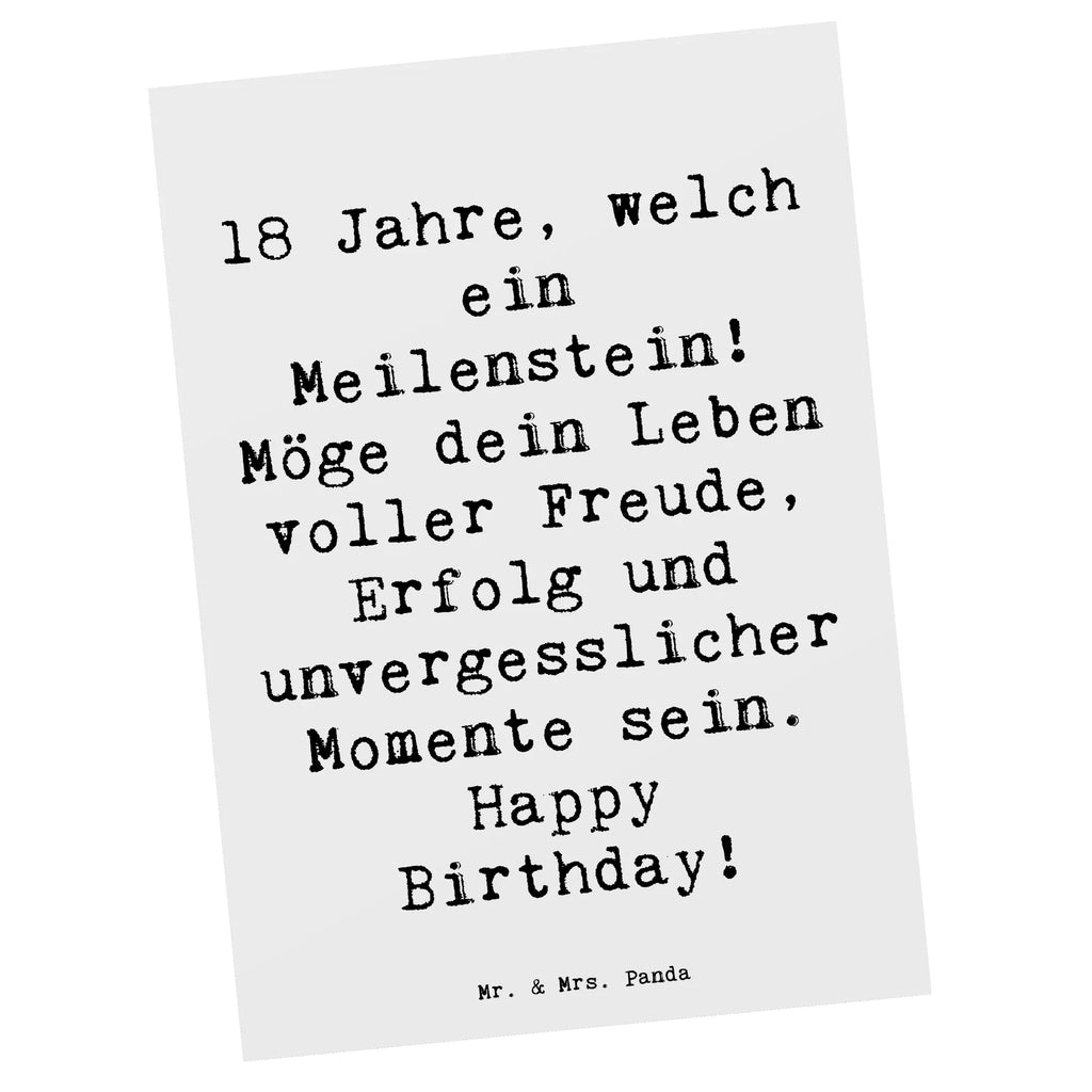 Postkarte Spruch 18. Geburtstag Meilenstein Dankeskarte, Einladungskarten Geburtstag, Einladungskarte, Ansichtskarten, Ansichtskarte, Karte, Geschenkkarte, Postkarte, Grußkarte, Geburtstagskarte, Einladung, Einladung Geburtstag, Geburtstag, Geburtstagsgeschenk, Geschenk