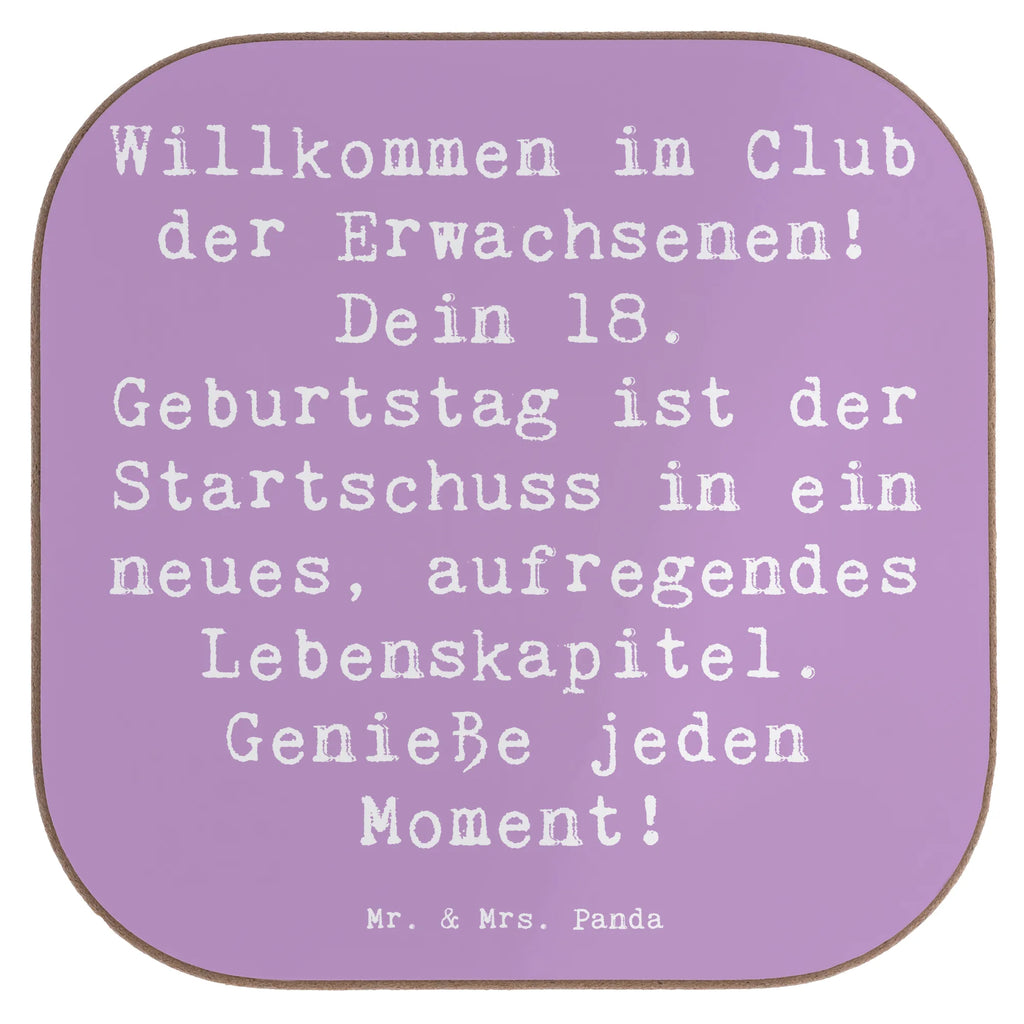 Square coaster Saying Willkommen im Club der Erwachsenen! Dein 18. Geburtstag ist der Startschuss in ein neues, aufregendes Lebenskapitel. Genieße jeden Moment! Untersetzer, Bierdeckel, Korkuntersetzer, Untersetzer Gläser, Getränkeuntersetzer, Untersetzer aus Holz, Holzuntersetzer, Untersetzer Holz, Tassen Untersetzer, Untersetzer Design, Glasuntersetzer, Untersetzer für Gläser, Geburtstag, Geburtstagsgeschenk, Geschenk