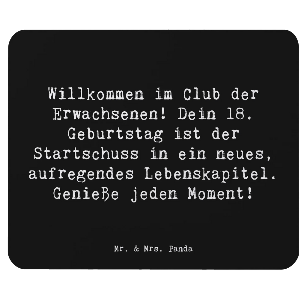 Mouse mat Saying Willkommen im Club der Erwachsenen! Dein 18. Geburtstag ist der Startschuss in ein neues, aufregendes Lebenskapitel. Genieße jeden Moment! Einzigartiges Mauspad, Computer zubehör, Mauspad Büro, Mousepad, Designer Mauspad, PC Zubehör, Arbeitszimmer, Mauspad, Mausunterlage, Büroausstattung, Geburtstag, Geburtstagsgeschenk, Geschenk