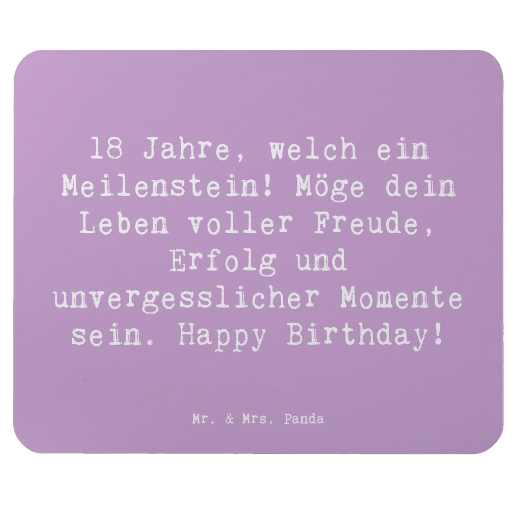 Mouse mat Saying 18 Jahre, welch ein Meilenstein! Möge dein Leben voller Freude, Erfolg und unvergesslicher Momente sein. Happy Birthday! PC Zubehör, Mousepad, Büroausstattung, Einzigartiges Mauspad, Mauspad Büro, Arbeitszimmer, Mauspad, Mausunterlage, Designer Mauspad, Computer zubehör, Geburtstag, Geburtstagsgeschenk, Geschenk