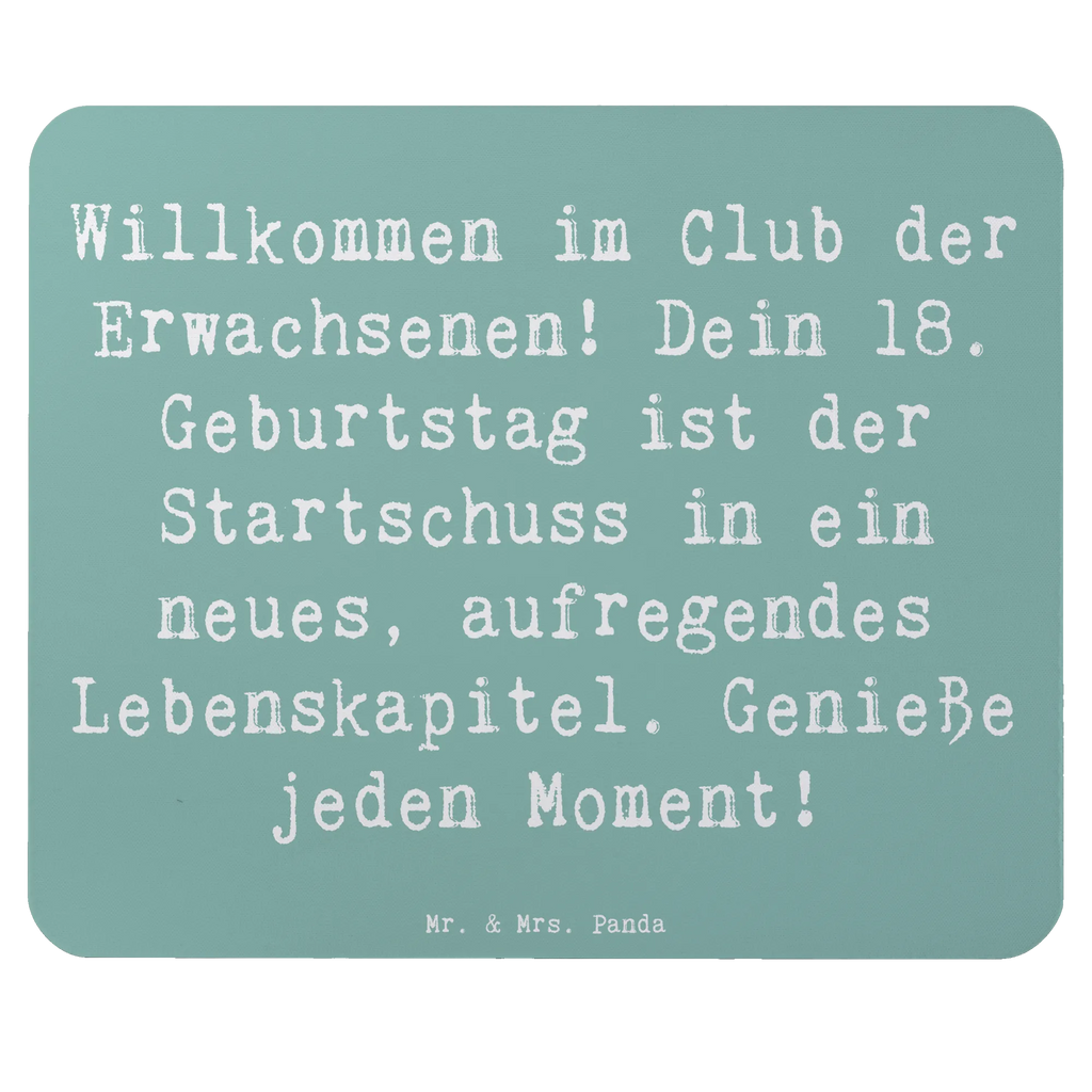 Mouse mat Saying Willkommen im Club der Erwachsenen! Dein 18. Geburtstag ist der Startschuss in ein neues, aufregendes Lebenskapitel. Genieße jeden Moment! Einzigartiges Mauspad, Computer zubehör, Mauspad Büro, Mousepad, Designer Mauspad, PC Zubehör, Arbeitszimmer, Mauspad, Mausunterlage, Büroausstattung, Geburtstag, Geburtstagsgeschenk, Geschenk