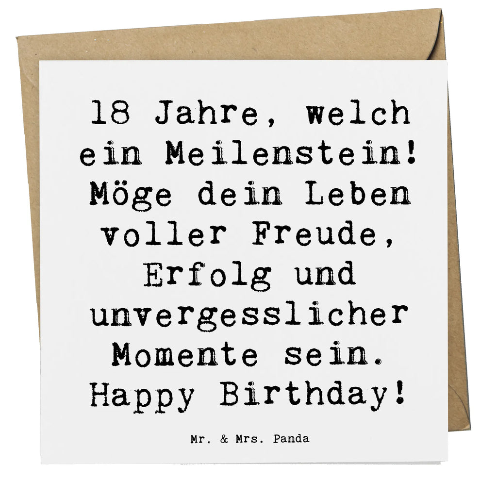 Deluxe Card Saying 18 Jahre, welch ein Meilenstein! Möge dein Leben voller Freude, Erfolg und unvergesslicher Momente sein. Happy Birthday! Hochwertige Grußkarte, Karte, Einladungskarte, Hochwertige Klappkarte, Grußkarte, Glückwunschkarte, Klappkarte, Geburtstagskarte, Hochzeitskarte, Geburtstag, Geburtstagsgeschenk, Geschenk