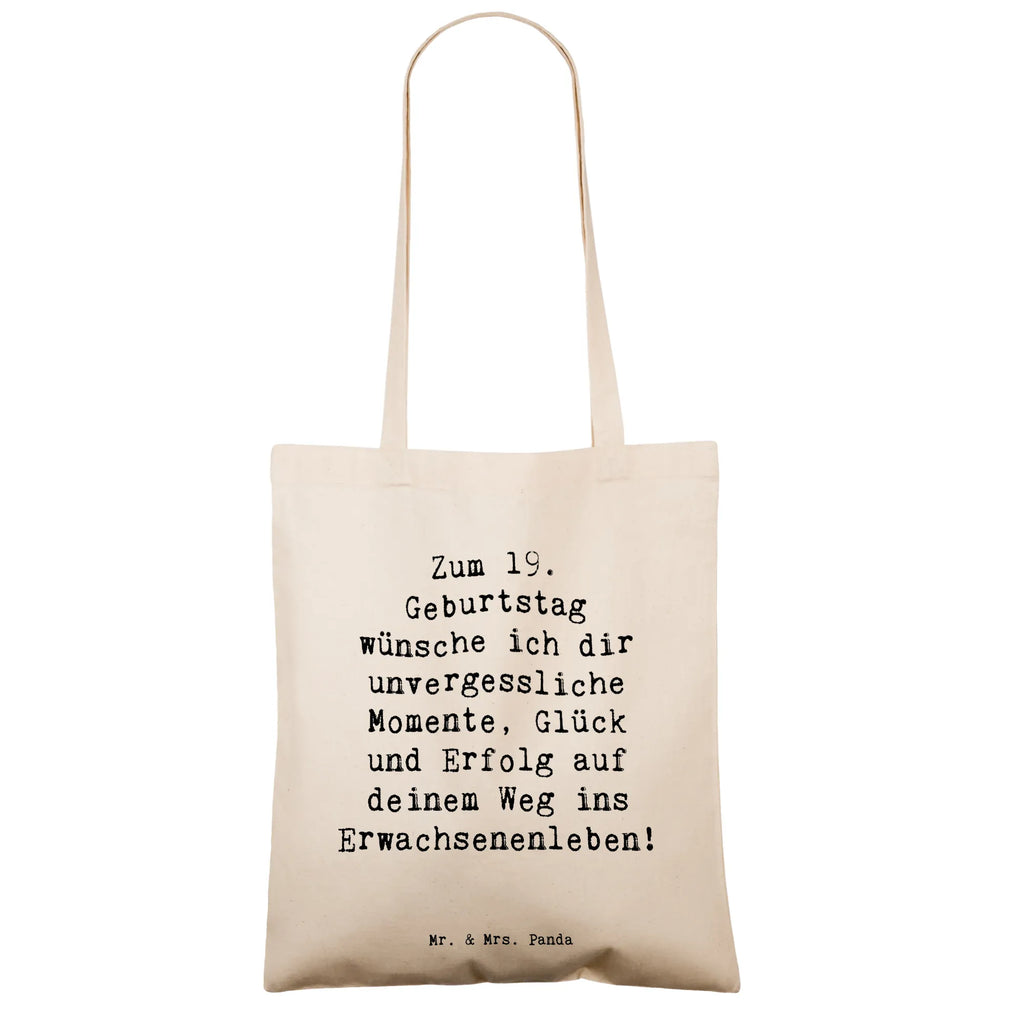 Tragetasche Spruch 19. Geburtstag Wünsche Strandtasche, Stofftasche, Badetasche, Laptoptasche, Tasche, Umhängetasche, Einkaufstüte, Beuteltasche, Einkaufstasche, Tragetasche, Jutetasche, Stoffbeutel, Jutebeutel, Beutel, Shopper, Schultertasche, Geburtstag, Geburtstagsgeschenk, Geschenk