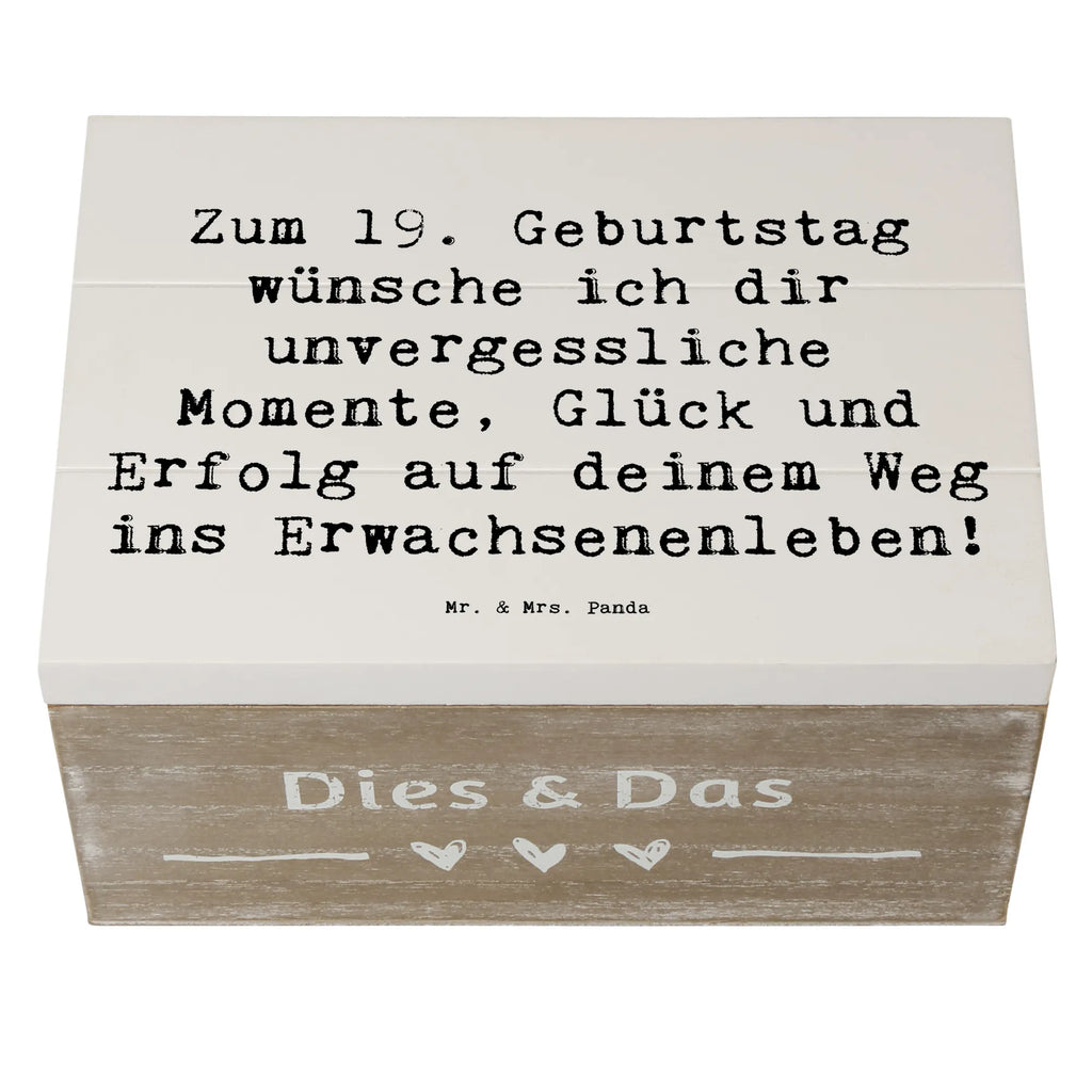 Wooden chest Saying Zum 19. Geburtstag wünsche ich dir unvergessliche Momente, Glück und Erfolg auf deinem Weg ins Erwachsenenleben! Schatzkiste, Truhe, Geschenkdose, Aufbewahrungsbox, Kiste, Geschenkbox, Erinnerungskiste, Holzkiste, Schatulle, Erinnerungsbox, XXL, Dekokiste, Geburtstag, Geburtstagsgeschenk, Geschenk