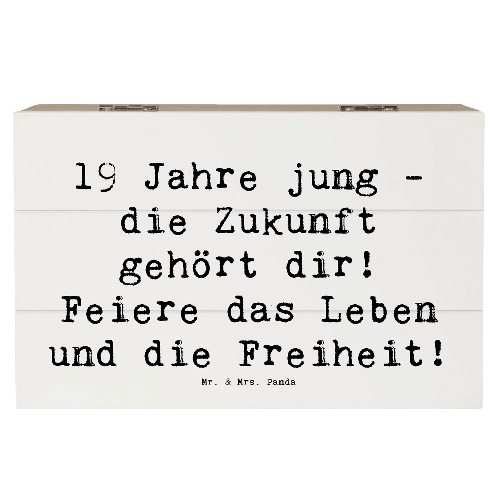 Holzkiste Spruch 19. Geburtstag Geschenkbox, Truhe, Schatzkiste, Aufbewahrungsbox, XXL, Erinnerungskiste, Dekokiste, Erinnerungsbox, Schatulle, Kiste, Geschenkdose, Holzkiste, Geburtstag, Geburtstagsgeschenk, Geschenk