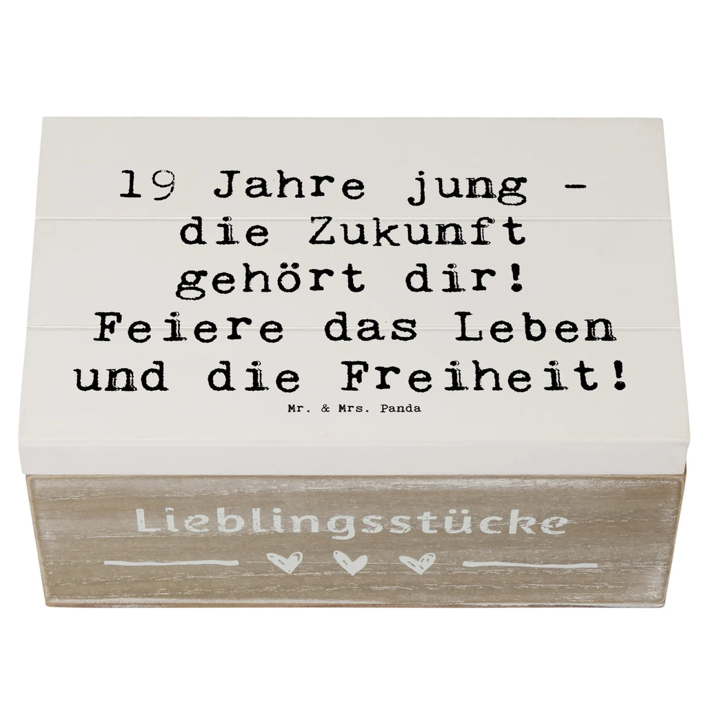 Holzkiste Spruch 19. Geburtstag Geschenkbox, Truhe, Schatzkiste, Aufbewahrungsbox, XXL, Erinnerungskiste, Dekokiste, Erinnerungsbox, Schatulle, Kiste, Geschenkdose, Holzkiste, Geburtstag, Geburtstagsgeschenk, Geschenk