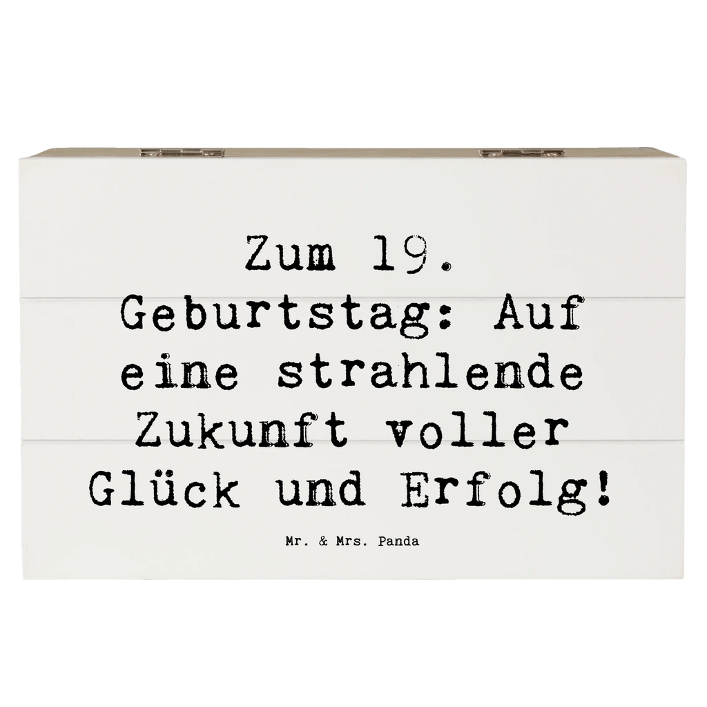 Holzkiste Spruch 19. Geburtstag Zukunft XXL, Erinnerungsbox, Holzkiste, Truhe, Erinnerungskiste, Dekokiste, Geschenkdose, Schatulle, Geschenkbox, Aufbewahrungsbox, Schatzkiste, Kiste, Geburtstag, Geburtstagsgeschenk, Geschenk