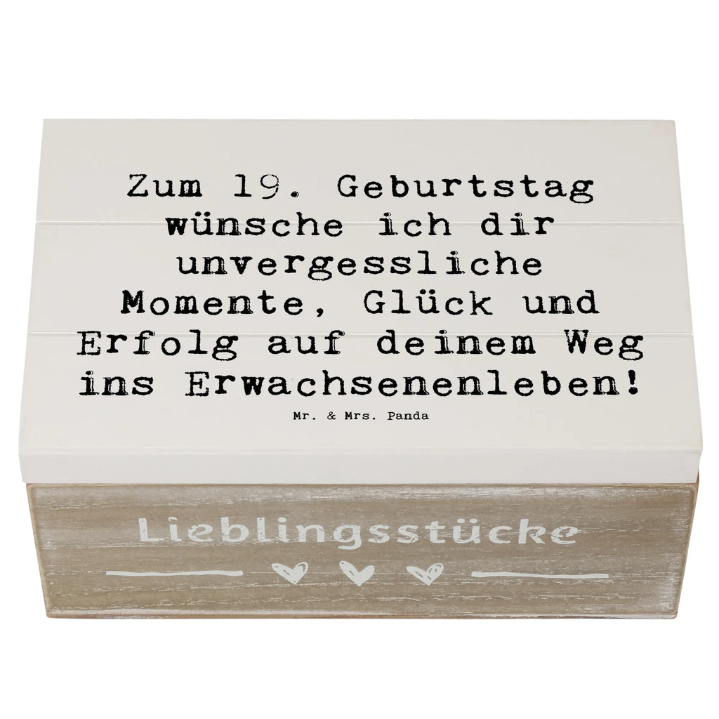 Wooden chest Saying Zum 19. Geburtstag wünsche ich dir unvergessliche Momente, Glück und Erfolg auf deinem Weg ins Erwachsenenleben! Schatzkiste, Truhe, Geschenkdose, Aufbewahrungsbox, Kiste, Geschenkbox, Erinnerungskiste, Holzkiste, Schatulle, Erinnerungsbox, XXL, Dekokiste, Geburtstag, Geburtstagsgeschenk, Geschenk