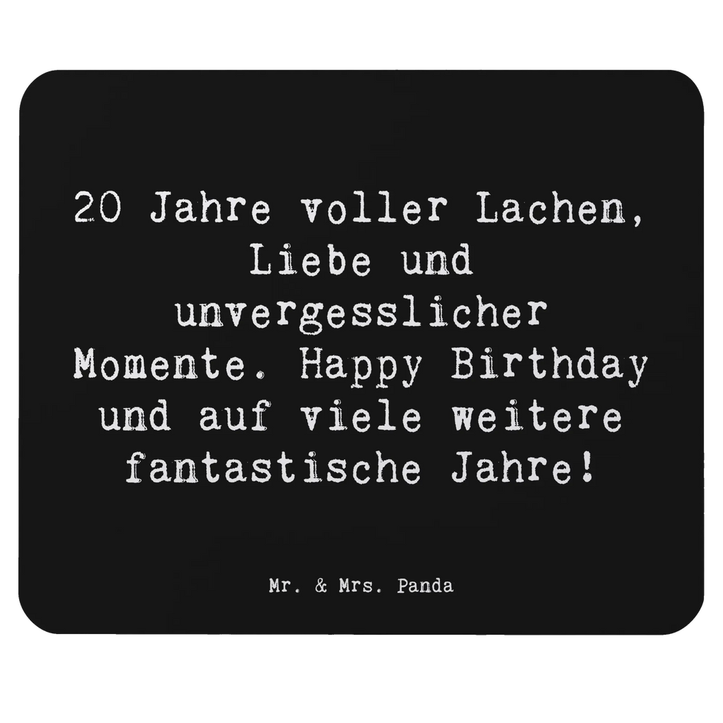 Mouse mat Saying 20 Jahre voller Lachen, Liebe und unvergesslicher Momente. Happy Birthday und auf viele weitere fantastische Jahre! Computer zubehör, Designer Mauspad, Mousepad, Mauspad, Einzigartiges Mauspad, Mauspad Büro, Büroausstattung, Arbeitszimmer, PC Zubehör, Mausunterlage, Geburtstag, Geburtstagsgeschenk, Geschenk