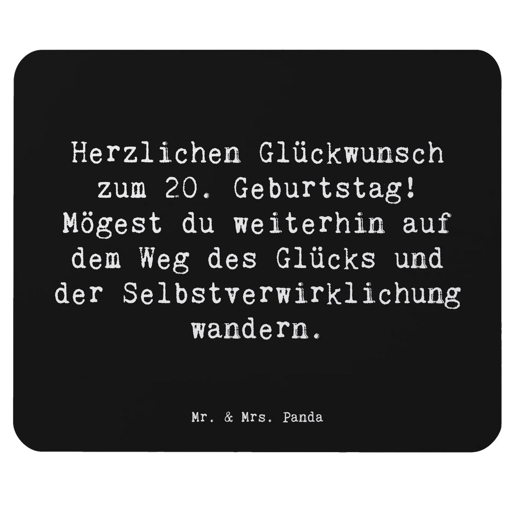 Mouse mat Saying Herzlichen Glückwunsch zum 20. Geburtstag! Mögest du weiterhin auf dem Weg des Glücks und der Selbstverwirklichung wandern. Arbeitszimmer, Büroausstattung, Designer Mauspad, Einzigartiges Mauspad, Computer zubehör, PC Zubehör, Mauspad, Mousepad, Mauspad Büro, Mausunterlage, Geburtstag, Geburtstagsgeschenk, Geschenk