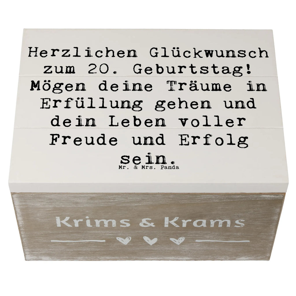 Holzkiste Spruch 20. Geburtstag Schatulle, Geschenkbox, Erinnerungskiste, Erinnerungsbox, Holzkiste, Truhe, Aufbewahrungsbox, Schatzkiste, XXL, Dekokiste, Kiste, Geschenkdose, Geburtstag, Geburtstagsgeschenk, Geschenk