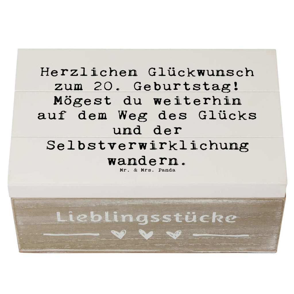 Holzkiste Spruch 20. Geburtstag Glückspfad Schatzkiste, Kiste, Dekokiste, Aufbewahrungsbox, Truhe, Holzkiste, Geschenkbox, Erinnerungsbox, Erinnerungskiste, Geschenkdose, Schatulle, XXL, Geburtstag, Geburtstagsgeschenk, Geschenk