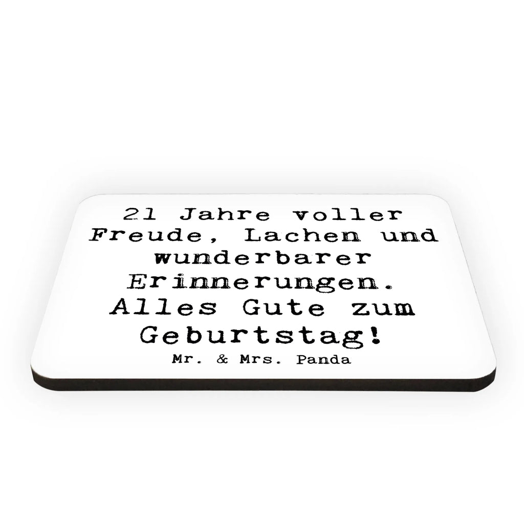 Magnet Saying 21 Jahre voller Freude, Lachen und wunderbarer Erinnerungen. Alles Gute zum Geburtstag! Kühlschrank Dekoration, Kühlschrankmagnet, Whiteboard Magnet, Pinnwandmagnet, Notiz Magnet, Motivmagnete, Dekomagnet, Souvenir Magnet, Geburtstag, Geburtstagsgeschenk, Geschenk