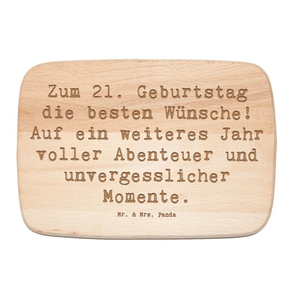 Śniadaniowa deska Przysłowie Zum 21. Geburtstag die besten Wünsche! Auf ein weiteres Jahr voller Abenteuer und unvergesslicher Momente. Urodziny, prezent urodzinowy, prezent