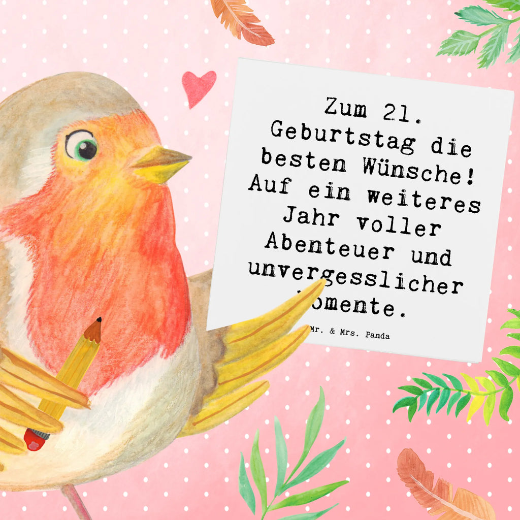 Deluxe Karte Spruch 21. Geburtstag Geburtstagskarte, Klappkarte, Hochwertige Klappkarte, Karte, Grußkarte, Hochwertige Grußkarte, Hochzeitskarte, Einladungskarte, Glückwunschkarte, Geburtstag, Geburtstagsgeschenk, Geschenk