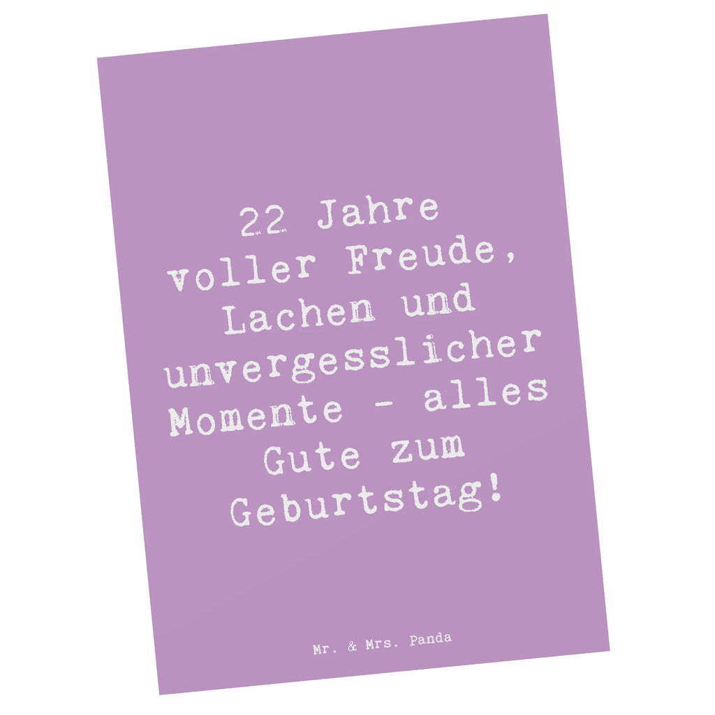 Postkarte Spruch 22. Geburtstag Freude Geburtstagskarte, Karte, Grußkarte, Ansichtskarten, Dankeskarte, Postkarte, Einladungskarte, Einladung, Einladungskarten Geburtstag, Ansichtskarte, Geschenkkarte, Einladung Geburtstag, Geburtstag, Geburtstagsgeschenk, Geschenk