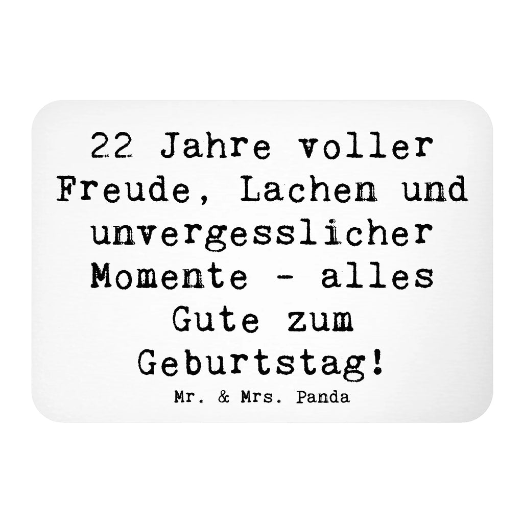 Magnet Spruch 22. Geburtstag Freude Pinnwandmagnet, Dekomagnet, Souvenir Magnet, Kühlschrank Dekoration, Notiz Magnet, Whiteboard Magnet, Kühlschrankmagnet, Motivmagnete, Geburtstag, Geburtstagsgeschenk, Geschenk