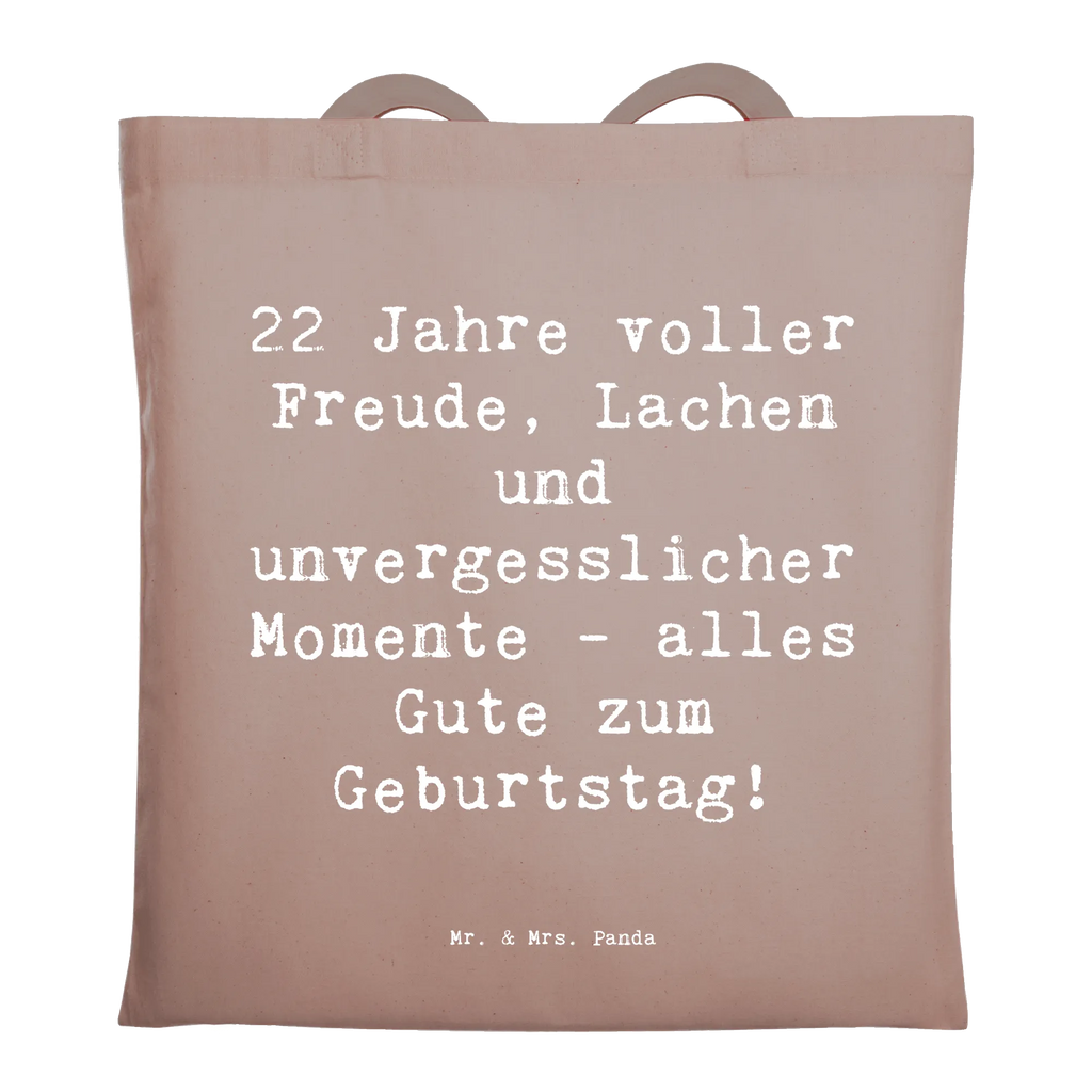 Tragetasche Spruch 22. Geburtstag Freude Beuteltasche, Beutel, Einkaufstasche, Jutebeutel, Stoffbeutel, Tasche, Shopper, Umhängetasche, Strandtasche, Schultertasche, Stofftasche, Tragetasche, Badetasche, Jutetasche, Einkaufstüte, Laptoptasche, Geburtstag, Geburtstagsgeschenk, Geschenk