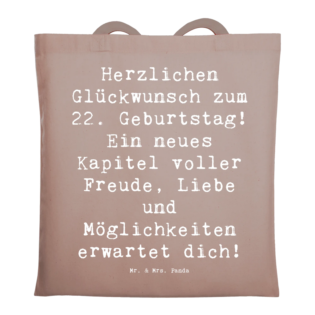 Tragetasche Spruch 22. Geburtstag Beuteltasche, Beutel, Einkaufstasche, Jutebeutel, Stoffbeutel, Tasche, Shopper, Umhängetasche, Strandtasche, Schultertasche, Stofftasche, Tragetasche, Badetasche, Jutetasche, Einkaufstüte, Laptoptasche, Geburtstag, Geburtstagsgeschenk, Geschenk