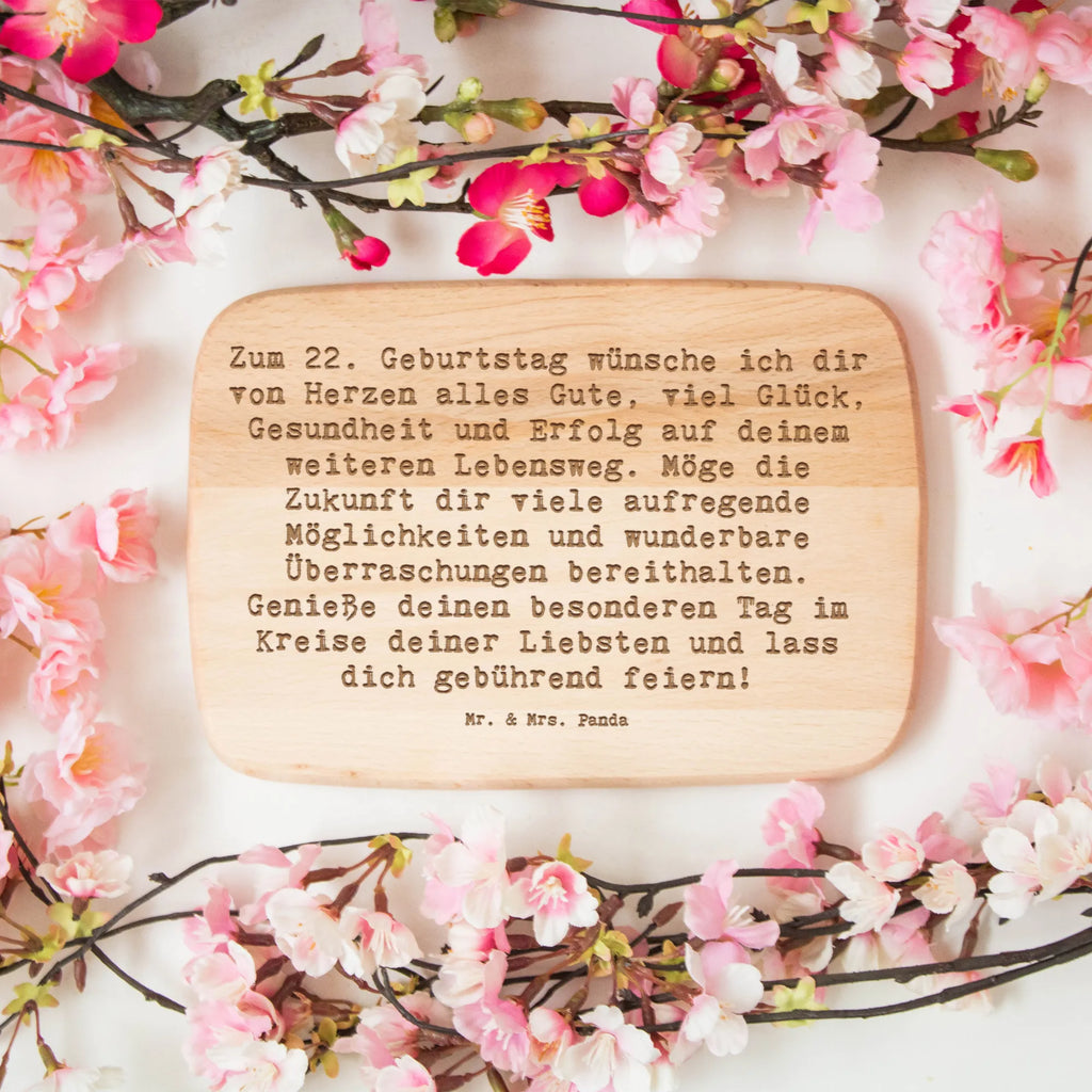 Holzbrett Spruch 22. Geburtstag Frühstücksbrettchen, Holzbrett, Küchenbrett, Frühstücksbrett, Schneidebrett, Schneidebrett Holz, Geburtstag, Geburtstagsgeschenk, Geschenk