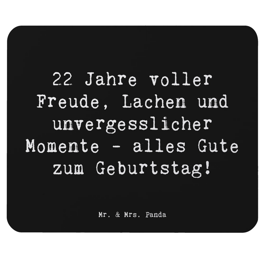 Mauspad Spruch 22. Geburtstag Freude Designer Mauspad, Mousepad, Mausunterlage, Einzigartiges Mauspad, Arbeitszimmer, PC Zubehör, Mauspad, Mauspad Büro, Computer zubehör, Büroausstattung, Geburtstag, Geburtstagsgeschenk, Geschenk