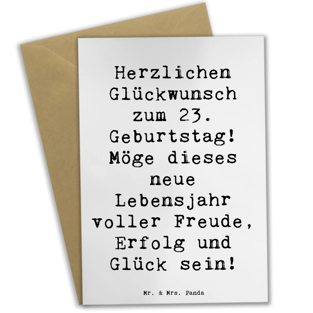Grußkarte Spruch 23. Geburtstag Glückwunschkarte, Geburtstagskarte, Karte, Klappkarte, Einladungskarte, Grußkarte, Hochzeitskarte, Ansichtskarten, Geburtstag, Geburtstagsgeschenk, Geschenk